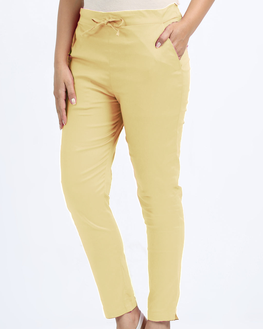 Women's Cotton Lycra Cigarette Pant -1153