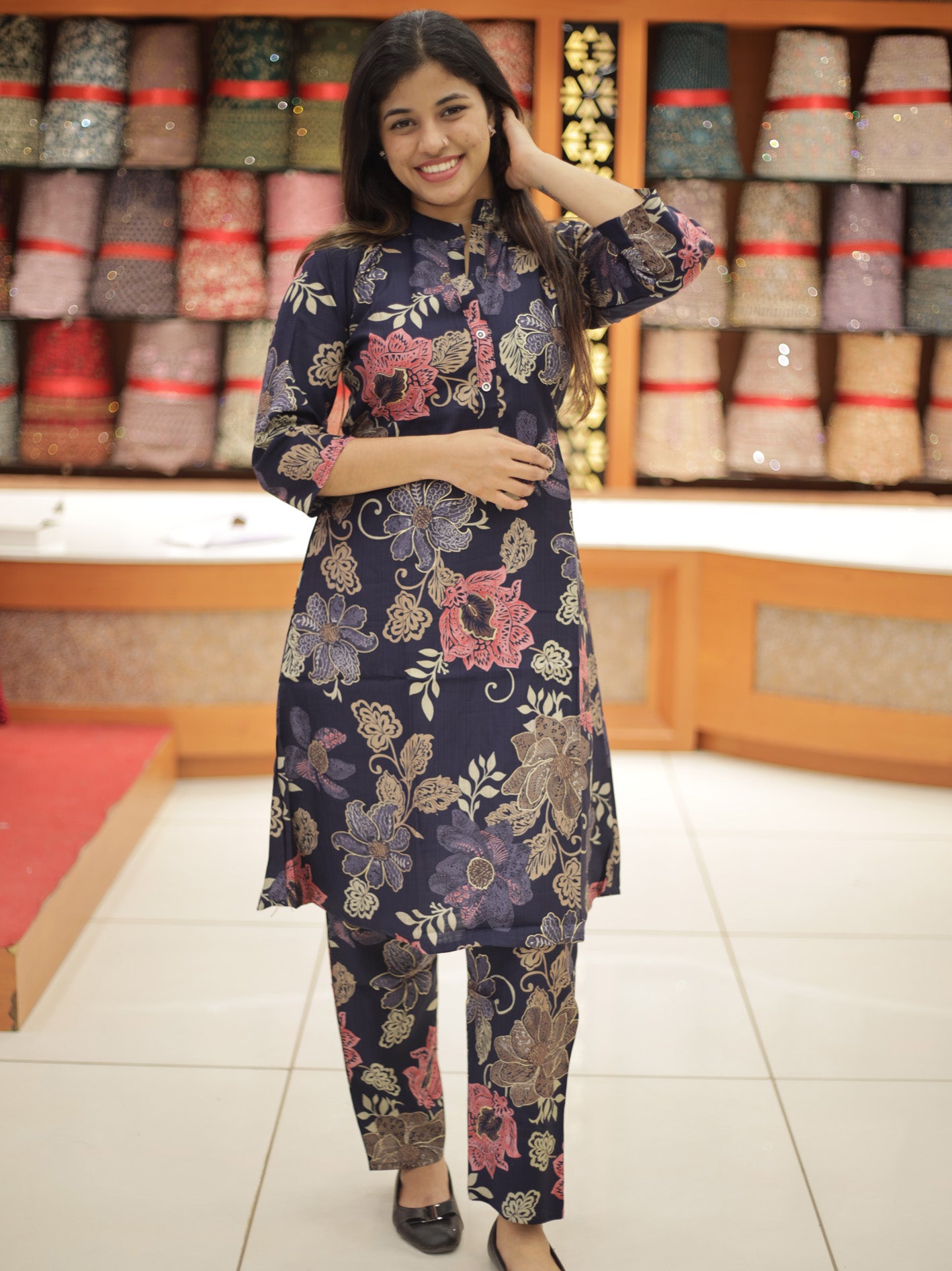 Women's Printed Co-ord Set - 1293