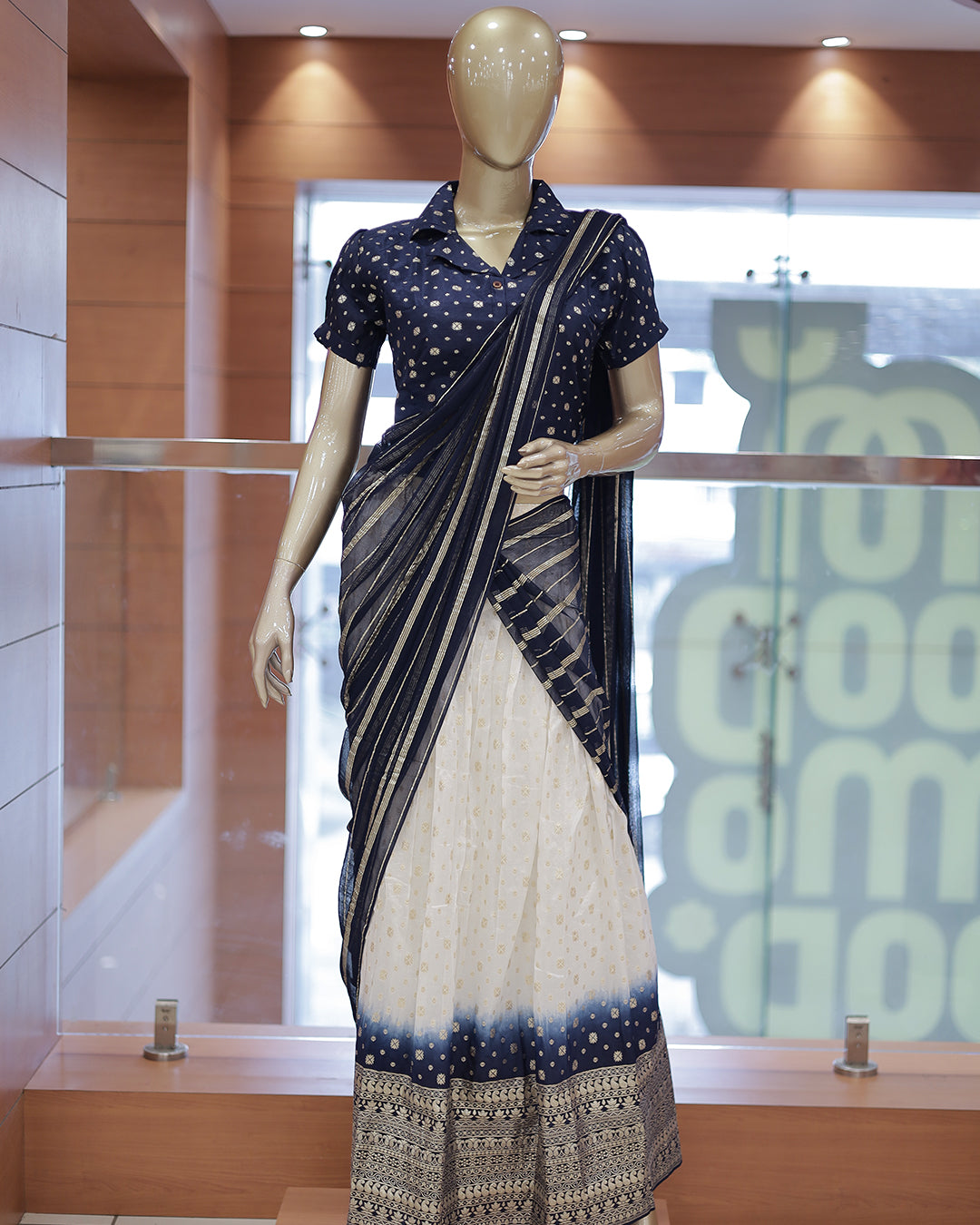 Onam Special Dhawani Set – Elegant & Ready to Wear -G322