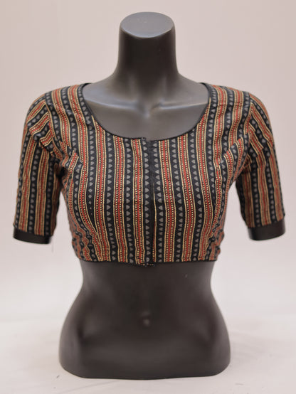 Ready to Wear Cotton Ajrak Printed Blouse -G307