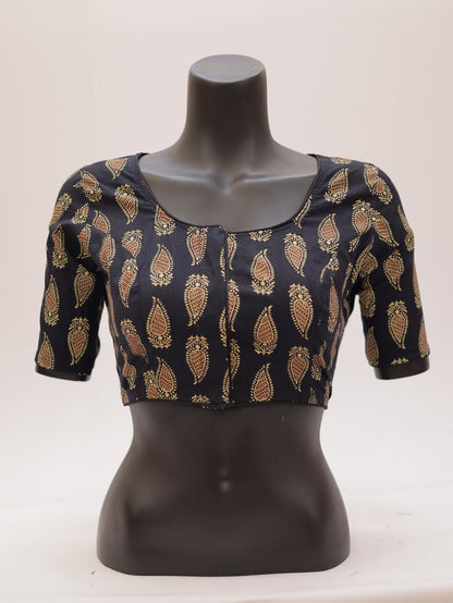 Ready to Wear Cotton Ajrak Printed Blouse -G307