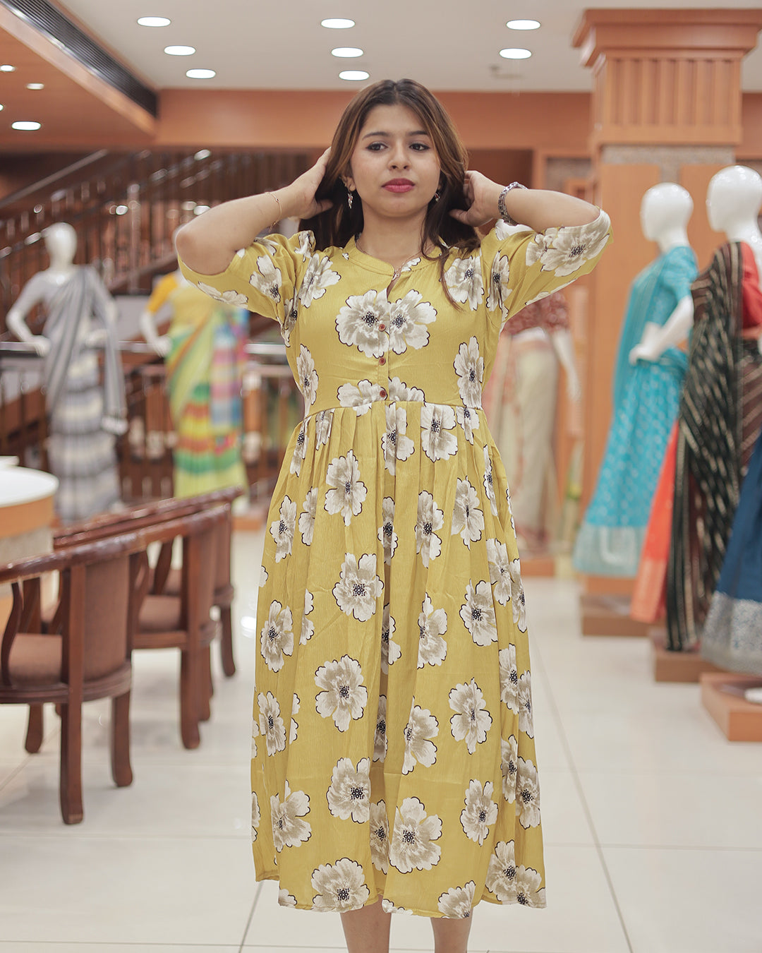 Women’s Frock in Imported Fabric -R210