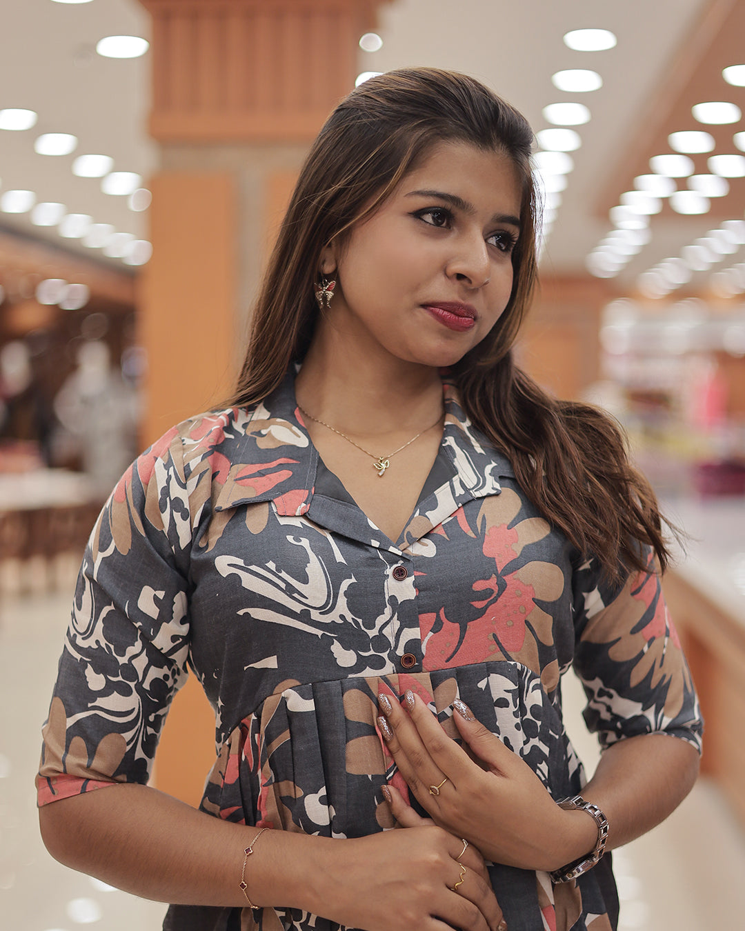 Women's Printed co-ord set -R212