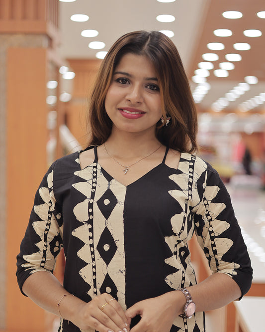 Women's Cotton Slitted Kurti-R213