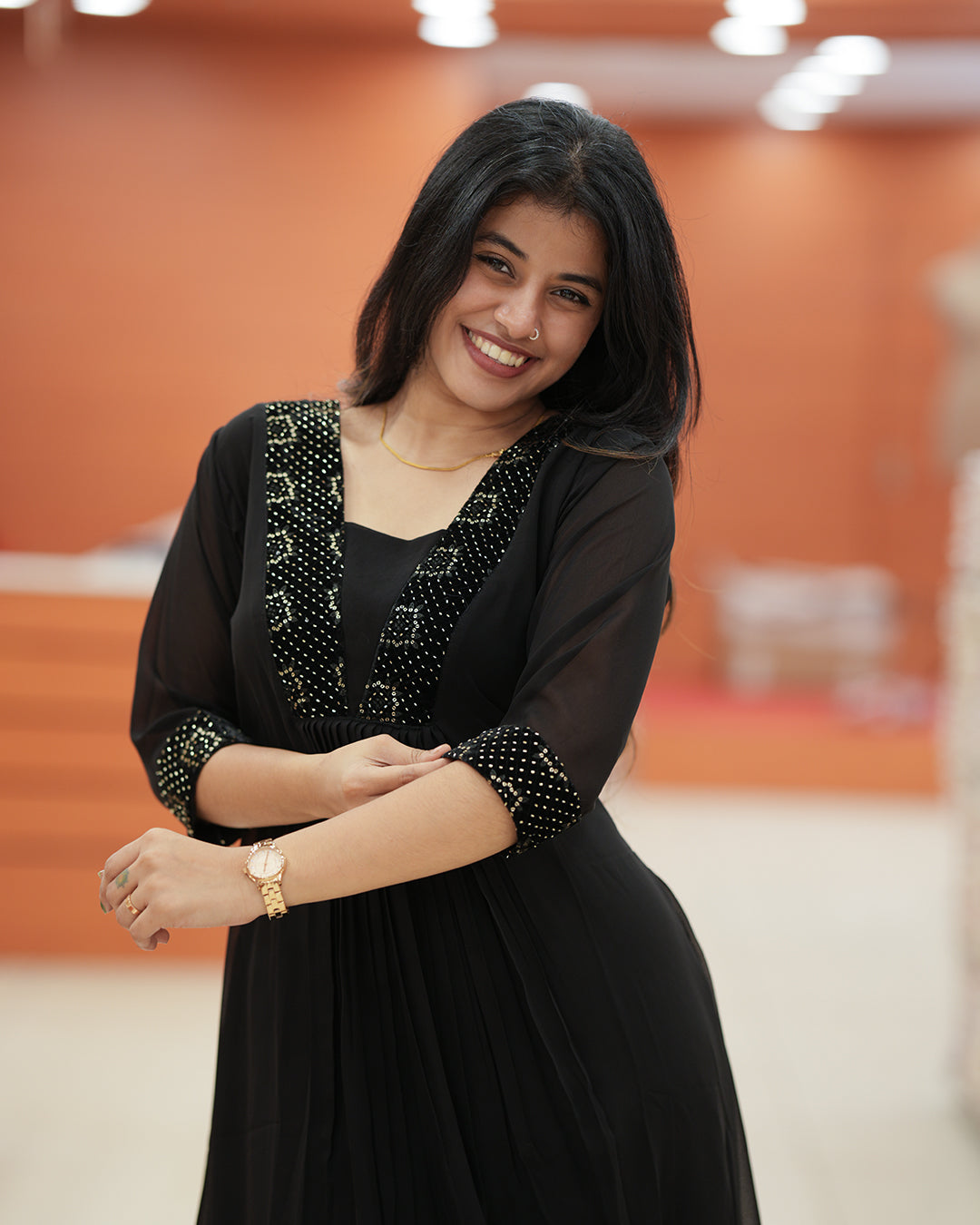 Women's Georgette Aline Kurti - R234