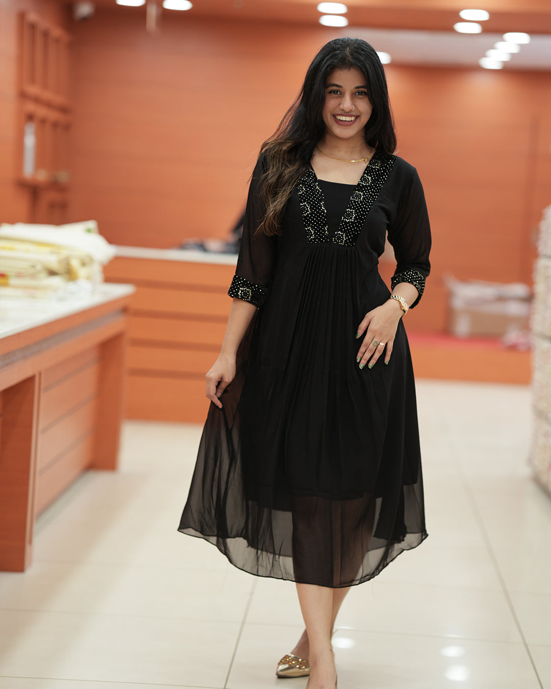 Women's Georgette Aline Kurti - R234