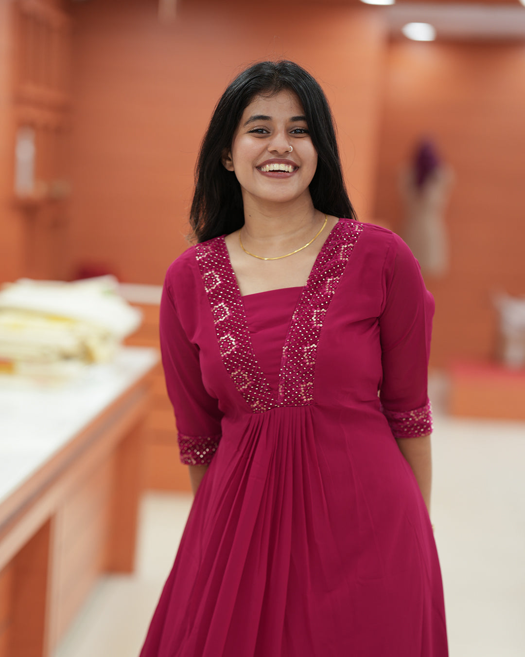 Women's Georgette Aline Kurti - R234