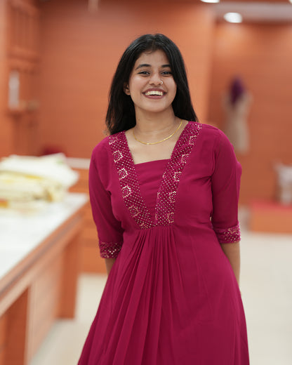 Women's Georgette Aline Kurti - R234