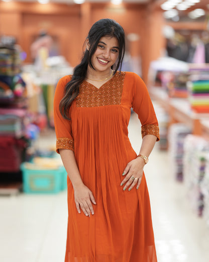 Women's Georgette Aline Kurti - R235