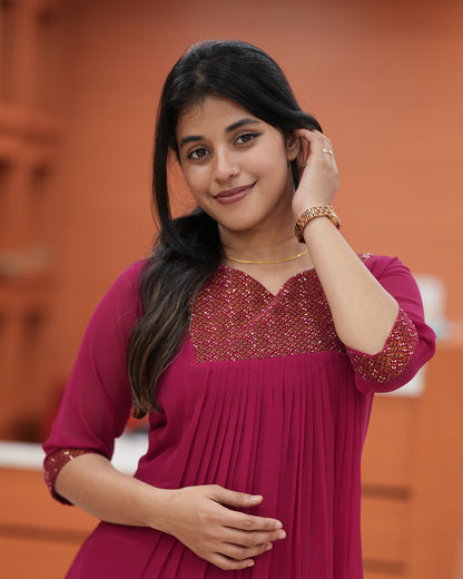 Women's Georgette Aline Kurti - R235