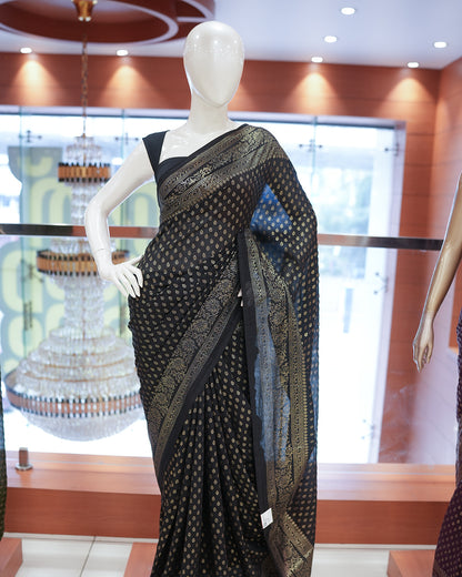 Women's Vichithra Silk Saree in Brocade design- R239