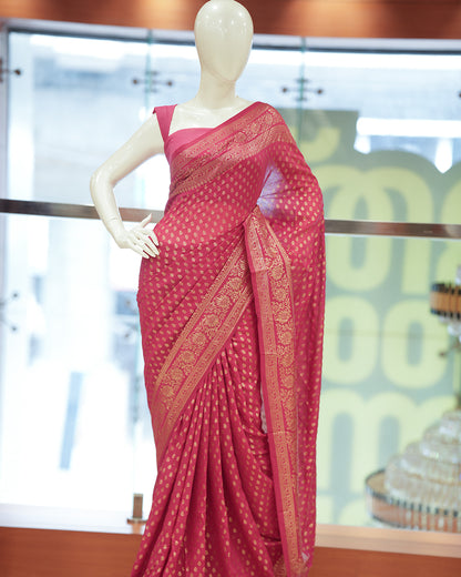 Women's Vichithra Silk Saree in Brocade design- R239