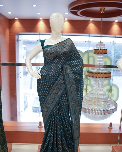 Women's Vichithra Silk Saree in Brocade design- R239