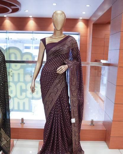 Women's Vichithra Silk Saree in Brocade design- R239