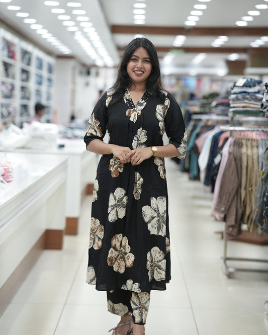 Women's Floral Printed Co-ord Set - Code: T252