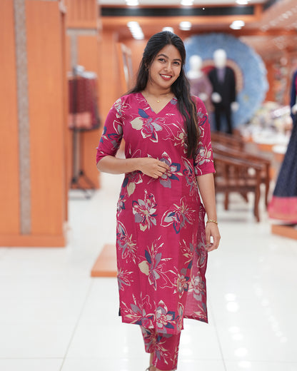 Women's Floral Printed Co-ord Set - Code: R252