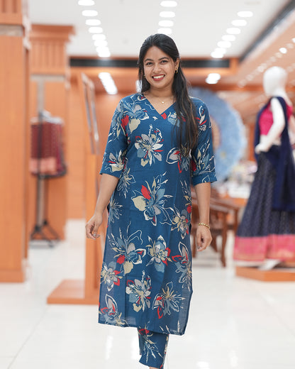 Women's Floral Printed Co-ord Set - Code: R252