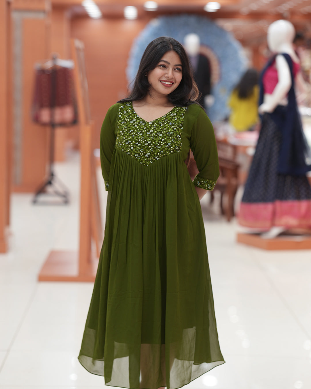 Women's Georgette Aline Kurti - R254