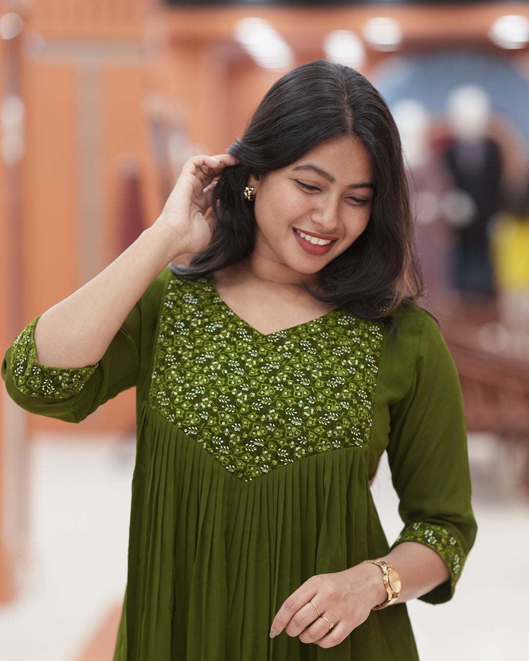 Women's Georgette Aline Kurti - R254