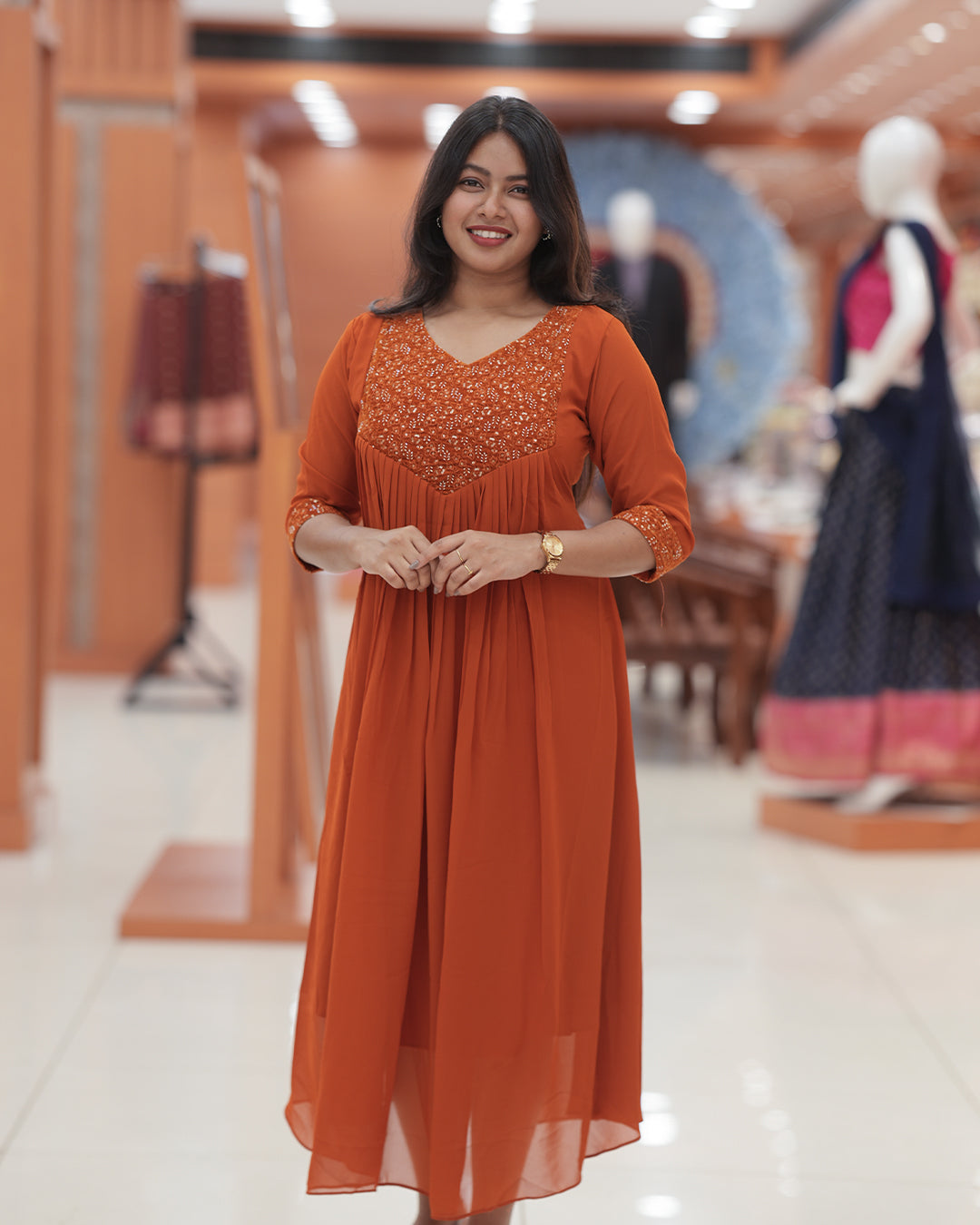Women's Georgette Aline Kurti - R254