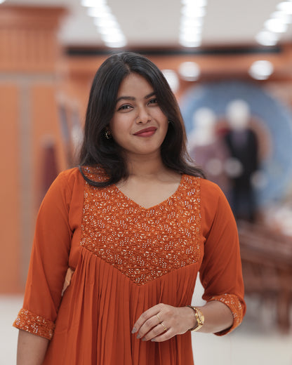 Women's Georgette Aline Kurti - R254
