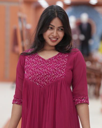 Women's Georgette Aline Kurti - R254
