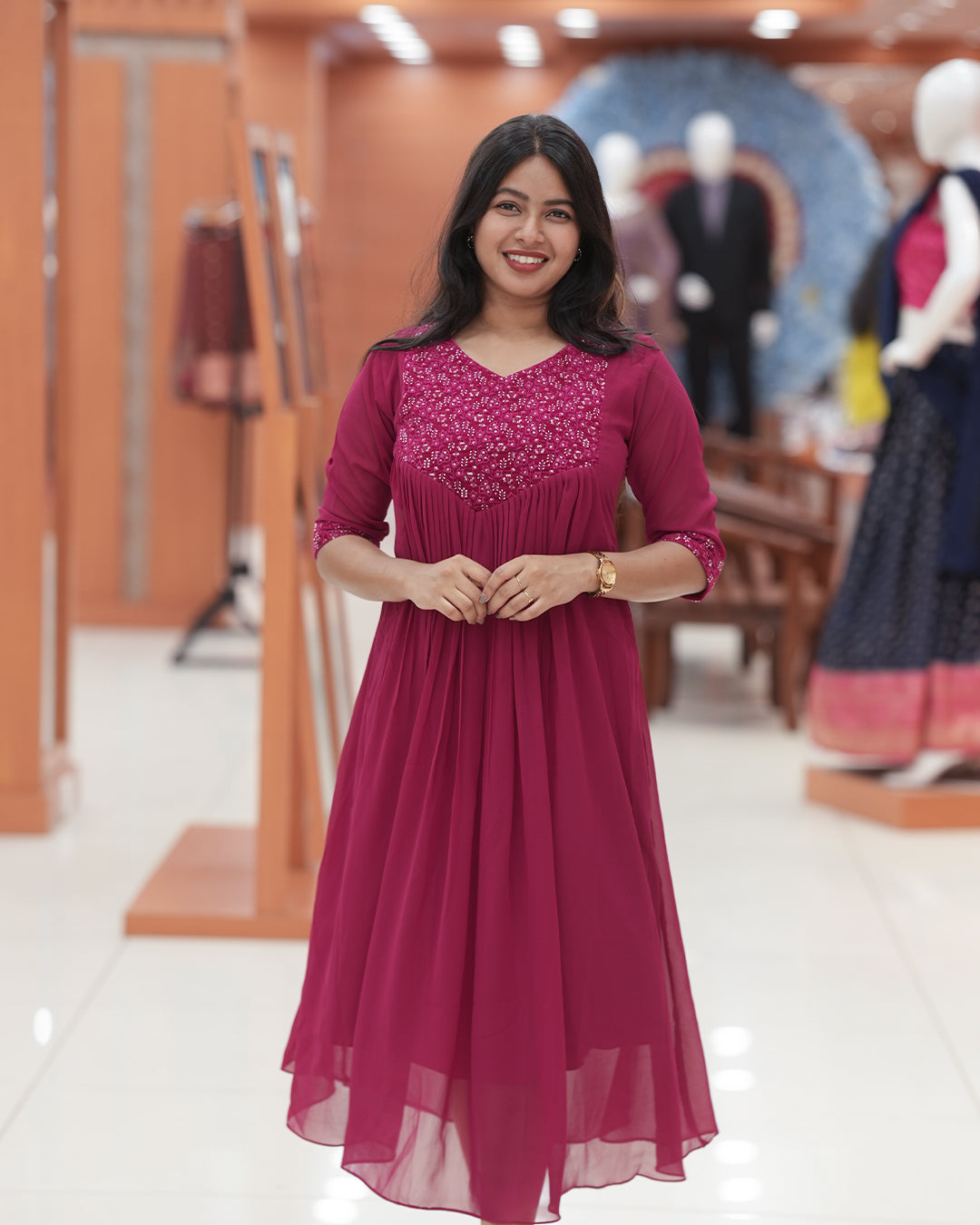 Women's Georgette Aline Kurti - R254