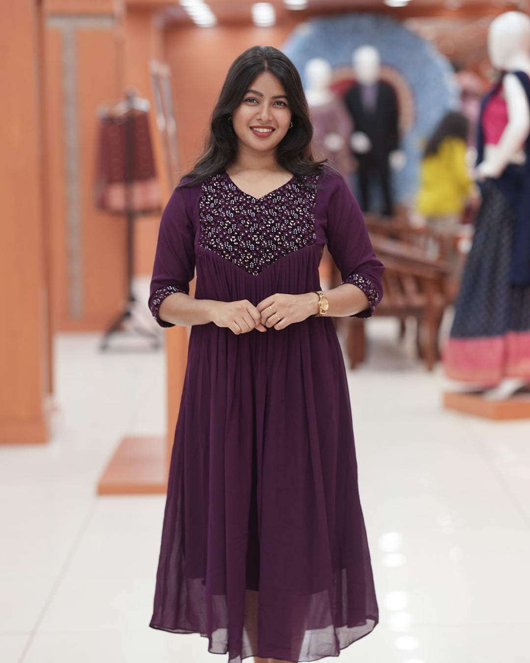 Women's Georgette Aline Kurti - R254
