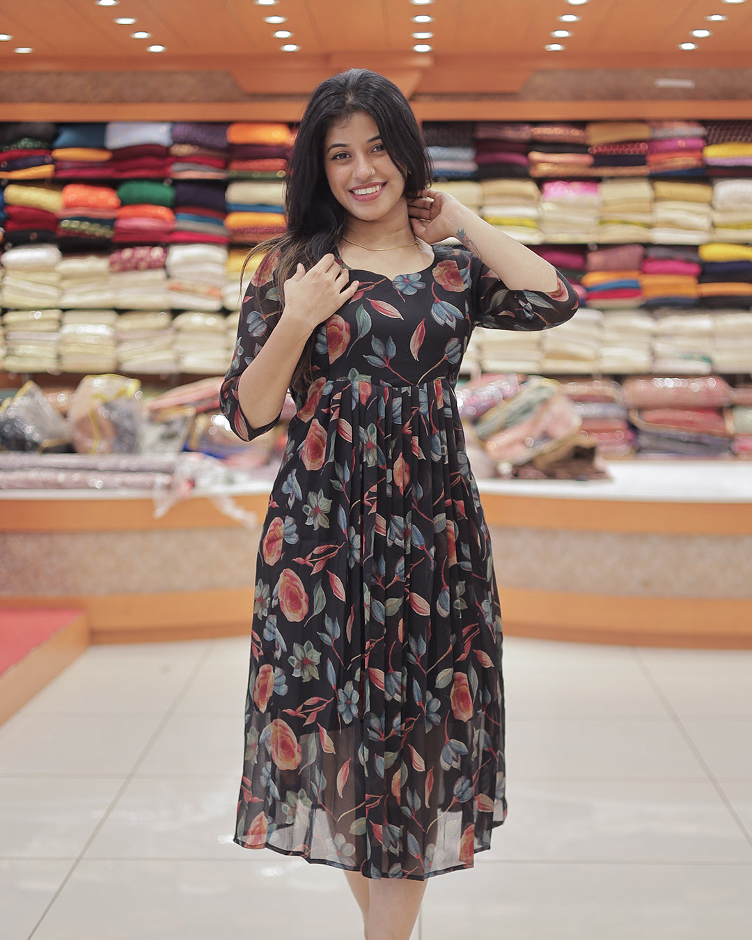 Women's Feeding kurti Frock Style- R402