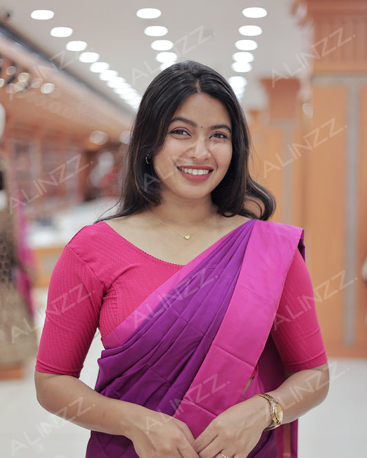 Arani Silk Plain Saree -R414