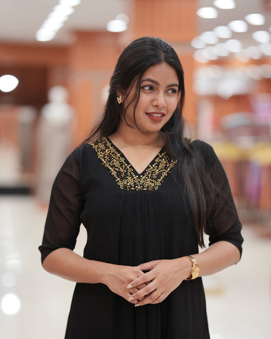 Women's Handworked Aline Kurti -R421