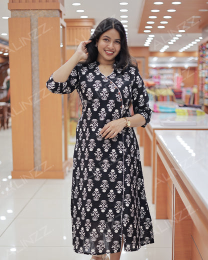 Women's wrap style Aline Kurti -R418
