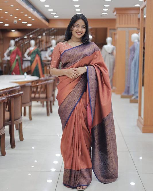 Women's Brocade Saree - R425