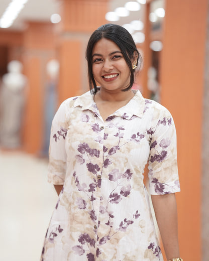 Women's Printed Co-ord Set -R427