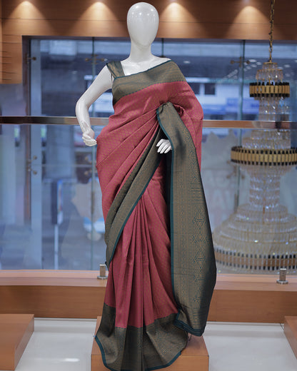 Womens Brocade Silks Saree - R428