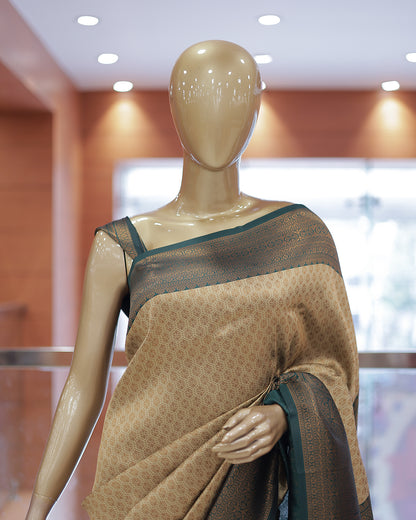 Womens Brocade Silks Saree - R428