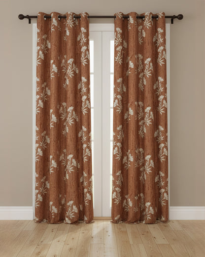 Curtains ( Brick Red ) - R429