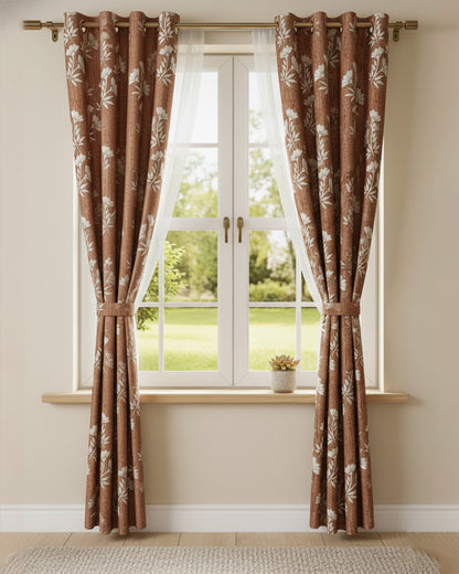 Curtains ( Brick Red ) - R429