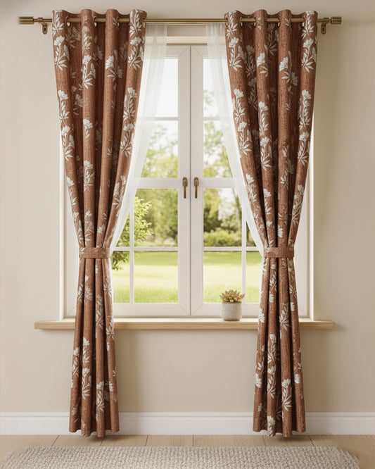Curtains ( Brick Red ) - R429
