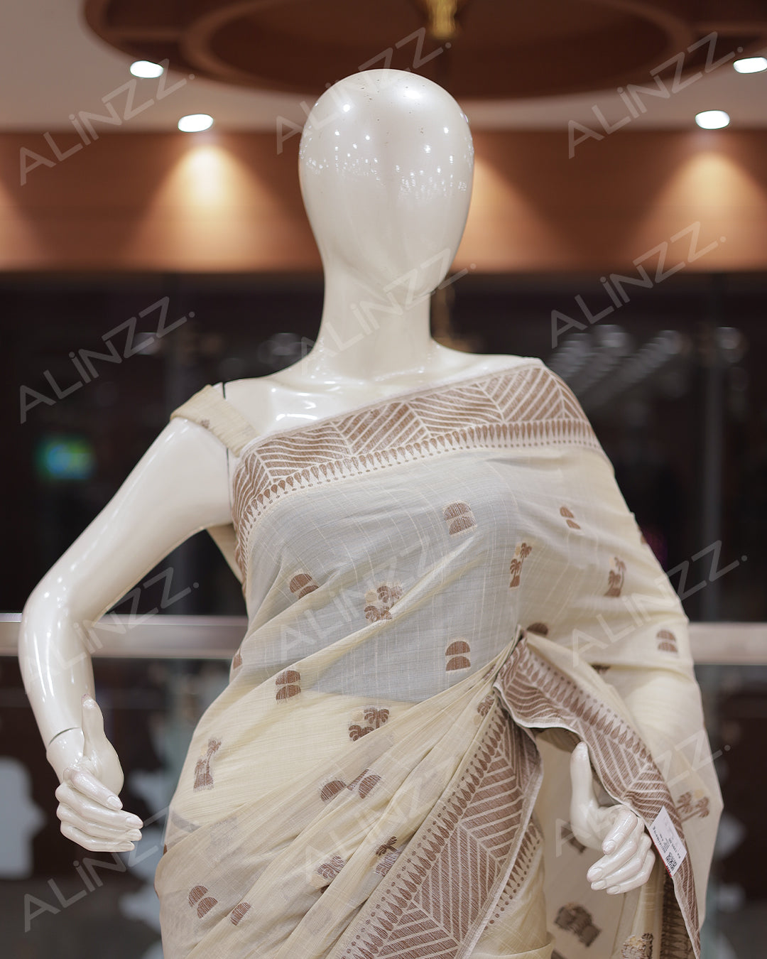 Womens Semi Jute Silk Saree -R439 (x)