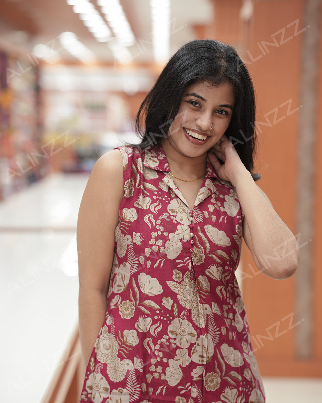 Trendy Floral Printed Women's Co-Ord Set -R441