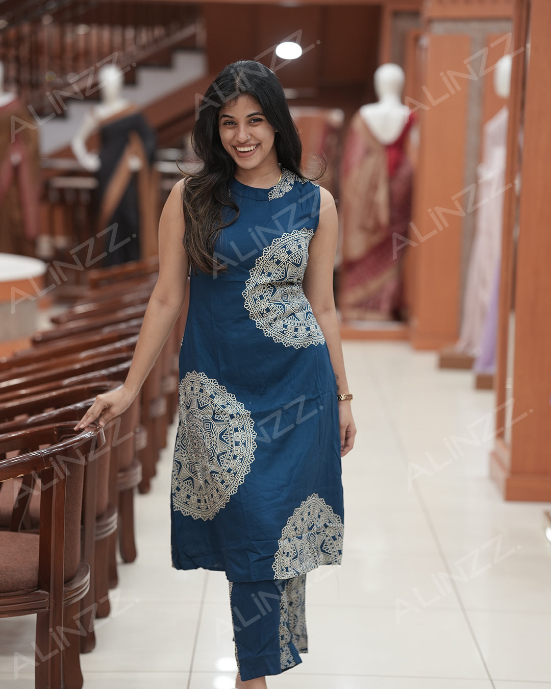 Trendy Rayon Floral Print Women’s Co-Ord Set -R442 (c)