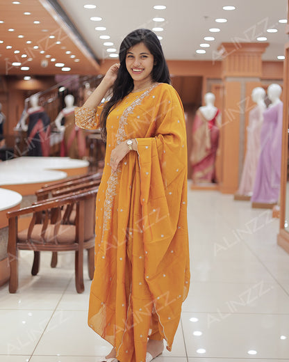 Women's 3-Piece Salwar Suit Set -R457