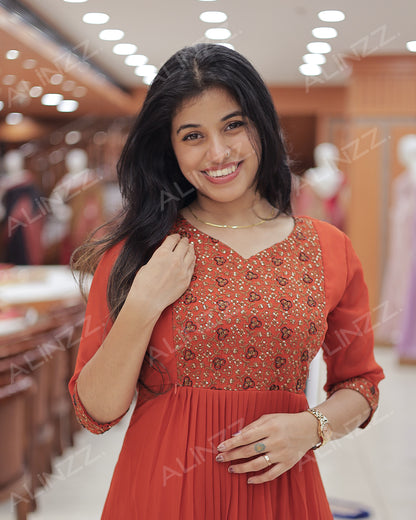 Elegant Georgette Feeding Kurti for Women- R459