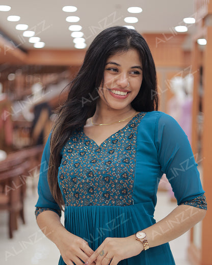 Elegant Georgette Feeding Kurti for Women- R459