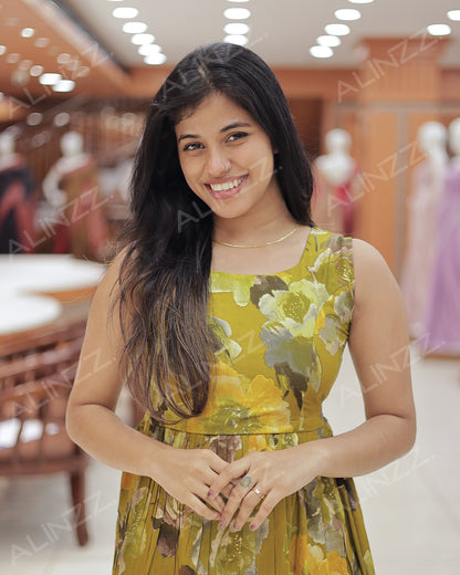 Women's print Frock - R464