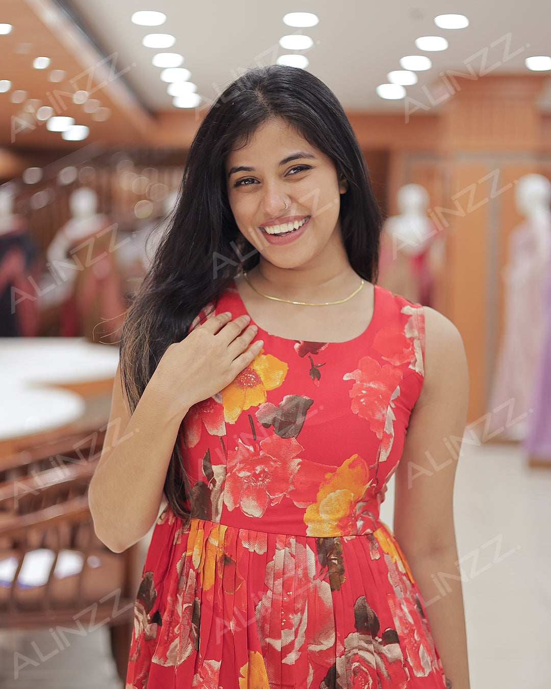 Women's print Frock - R464