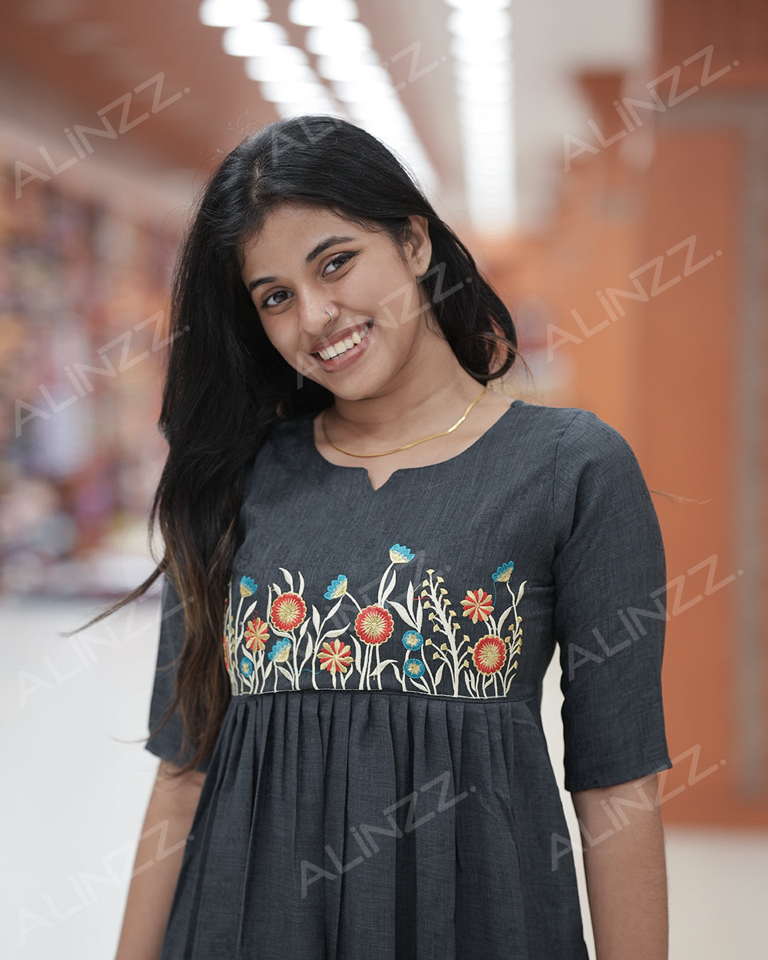 Women's A-line kurti-R466