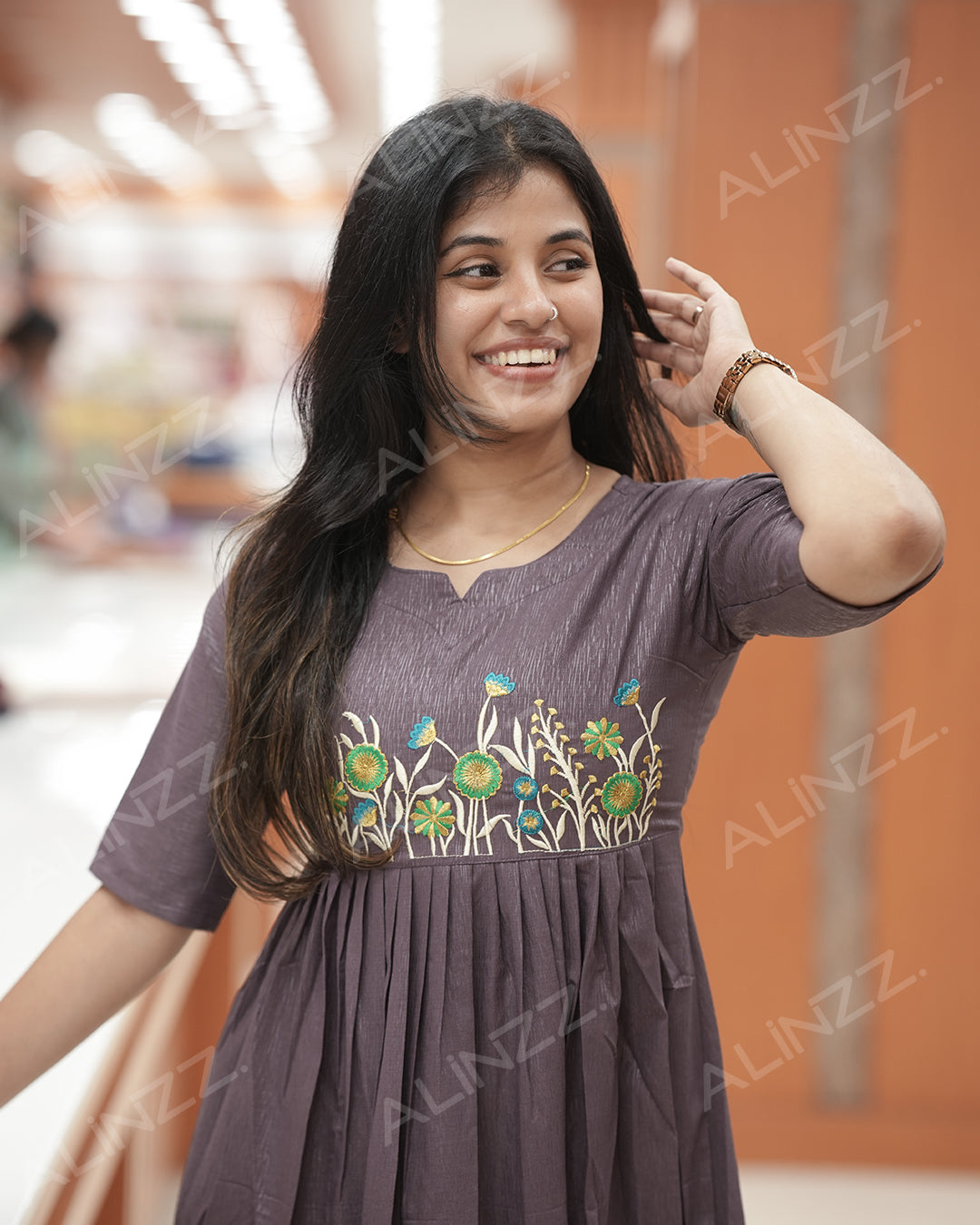 Women's A-line kurti-R466