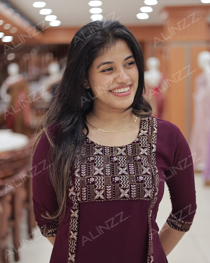 Women's Georgette Jacket Kurti  -R469